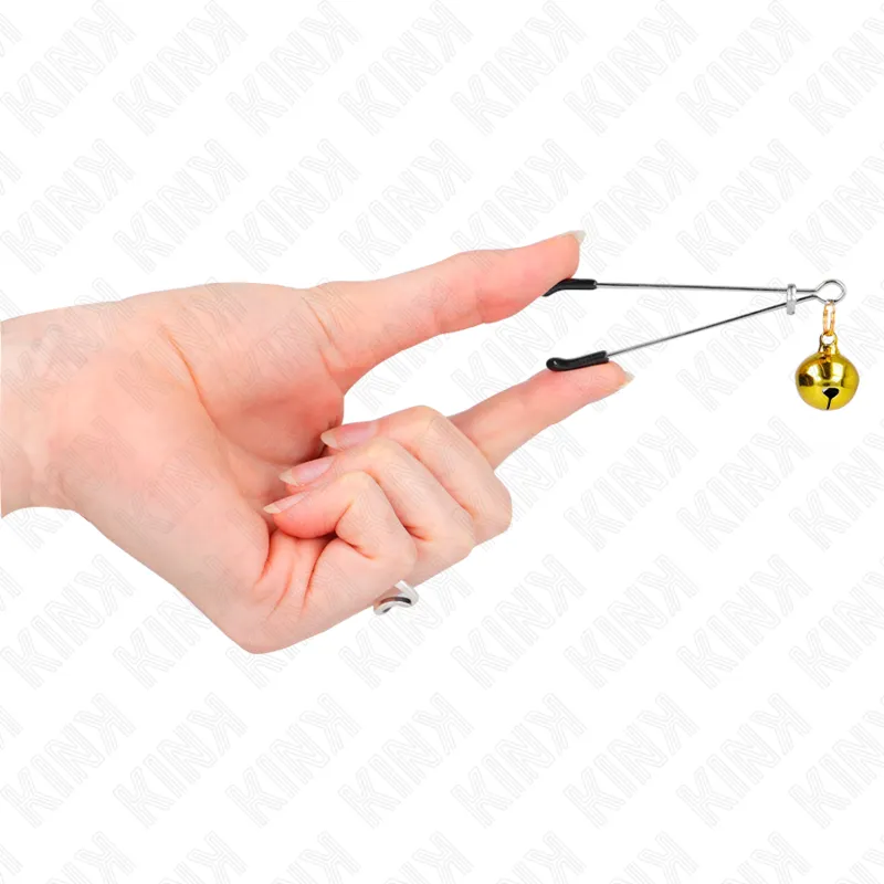 Kink - Thin Bell Nipple Clamps Gold 7 Cm 3