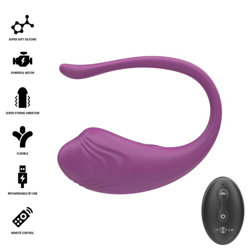 Intense - olivia purple vibrating egg with remote control 7