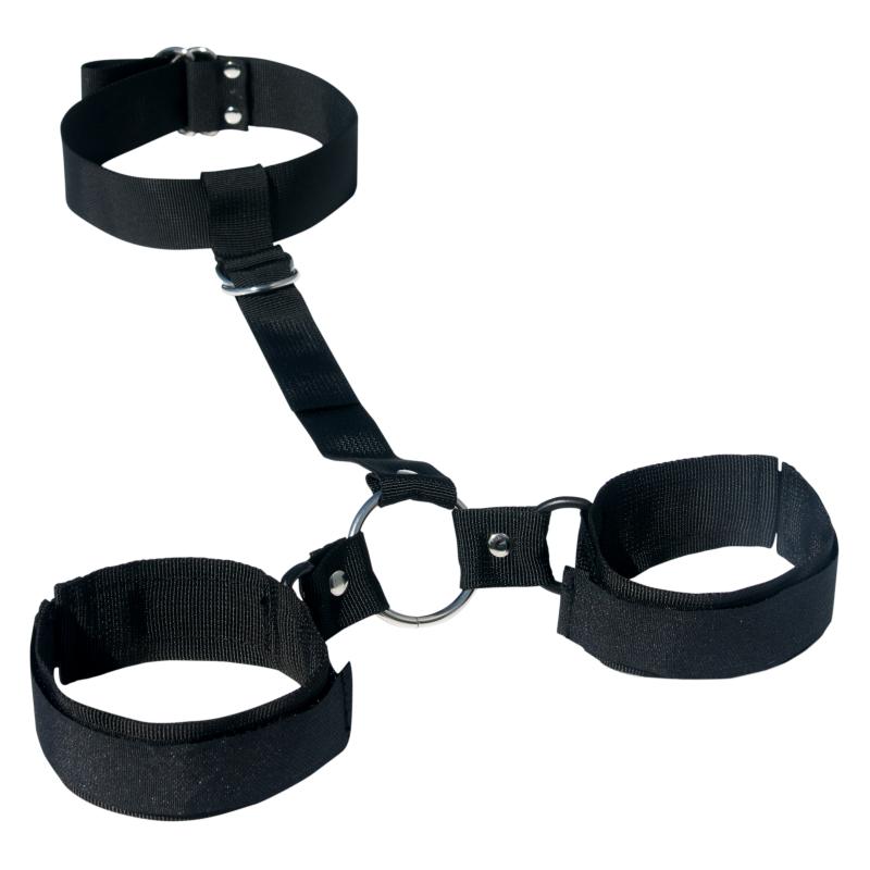 Sportsheets - S&M Shadow Neck And Wrist Restraint Black