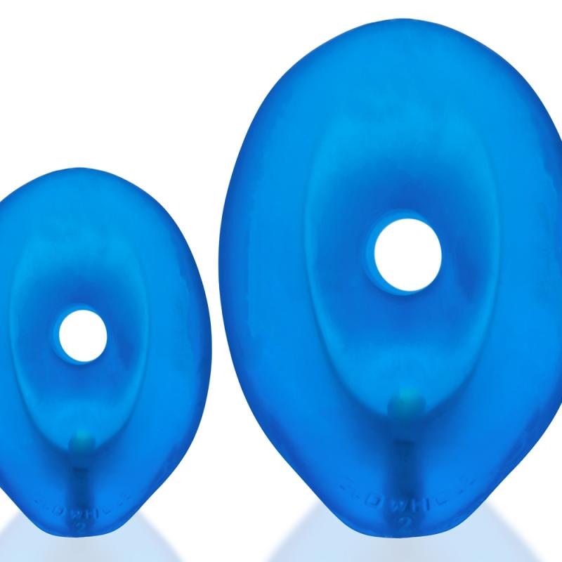 Oxballs - Glowhole-2 Hollow Buttplug With Led Insert Blue Morph Large