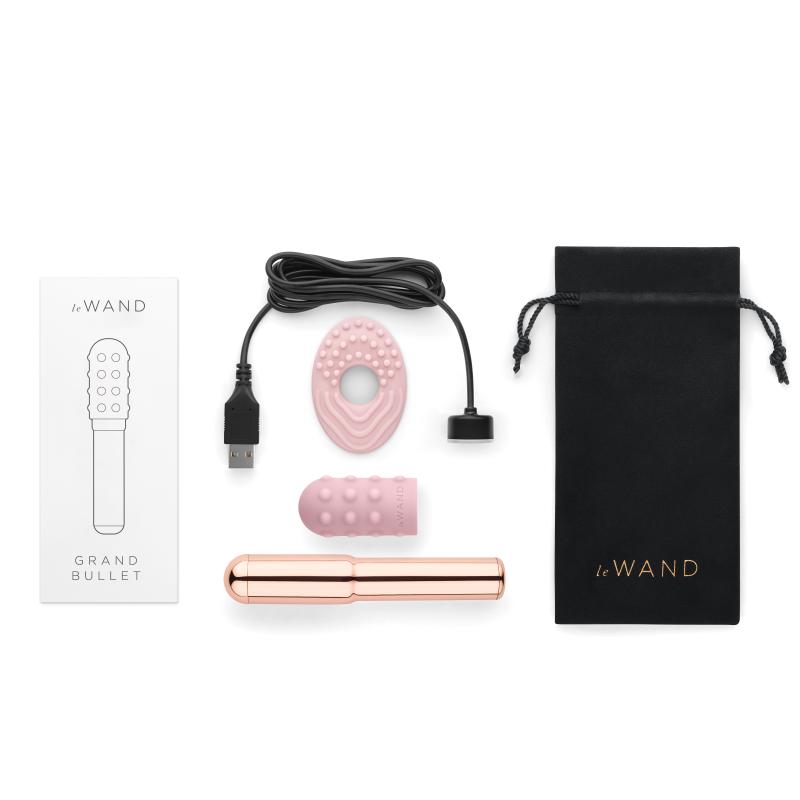 Le Wand - Grand Bullet Rechargeable Vibrator Rose Gold 2