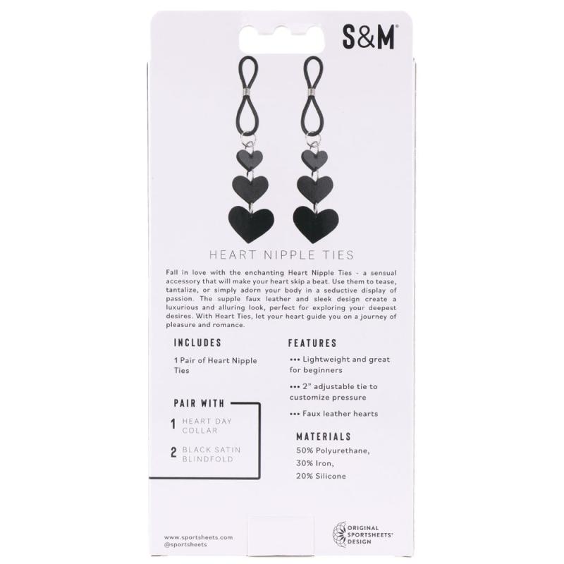 Sportsheets - Sex & Mischief Heart Nipple Ties 2