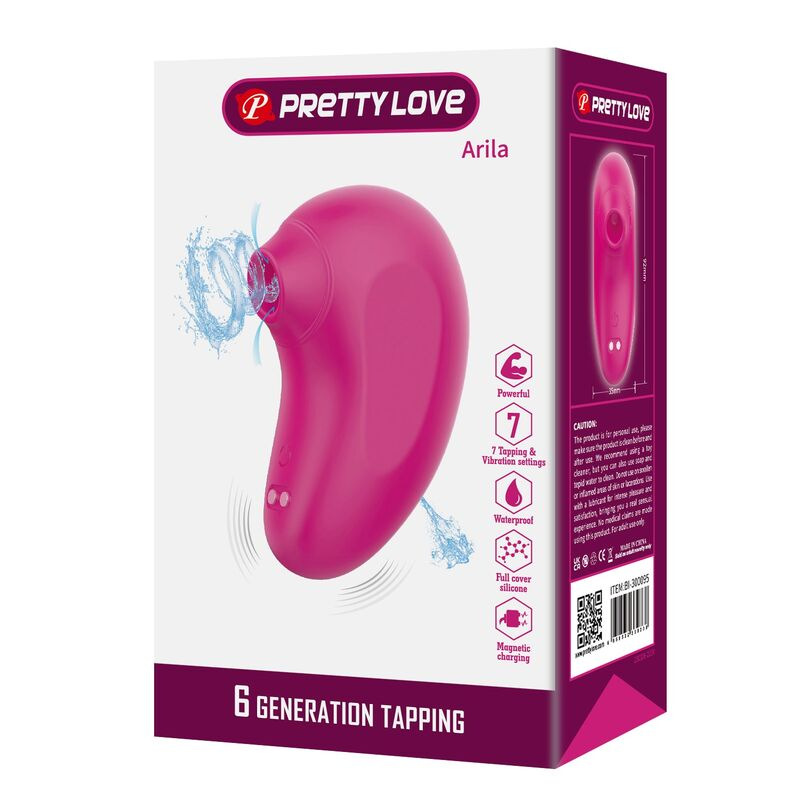Pretty love - arila rechargeable clitoral suction stimulator with vibration pink 1