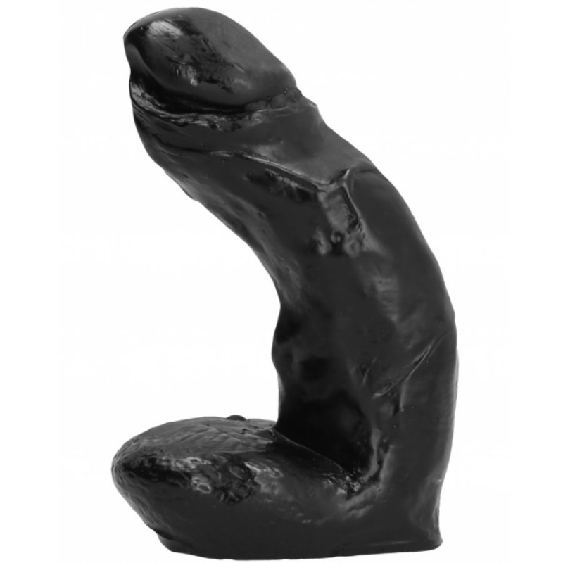All black - dildo realistic 15 cm 1