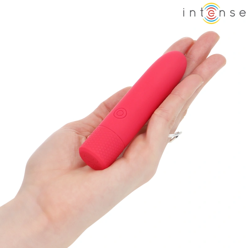Intense - symone usb rechargeable vibrating bullet 8 vibrations red 10 x 2.2 cm 5