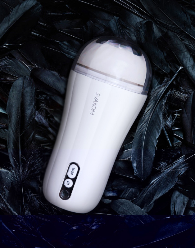 Svakom - Robin Vibrating Masturbator White 5
