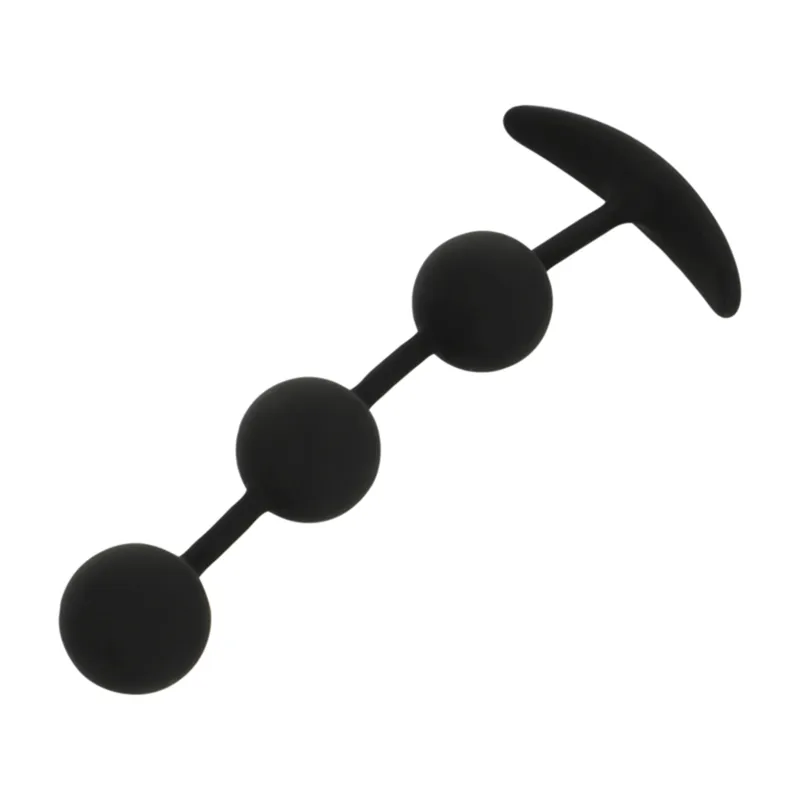 Black&Silver - Harry Anal Beads 14 Cm - Análne Guličky 1