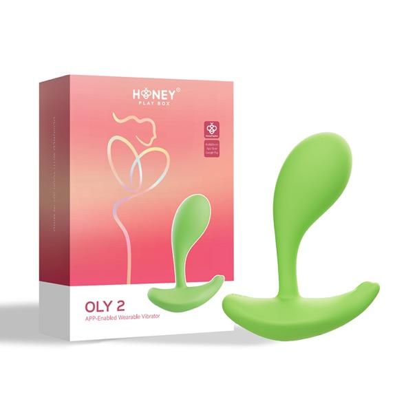 Honeyplaybox - Oly 2 Pressure Sensing App-Enabled Wearable Clit & G Spot Vibrator Green 8
