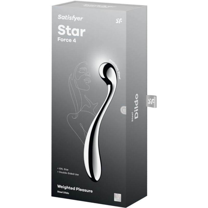 Satisfyer - star force 4 stainless steel double-ended dildo 4