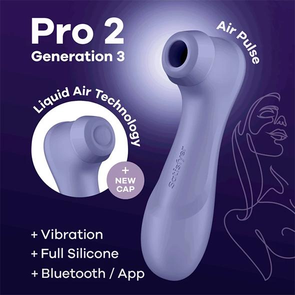 Satisfyer - Pro 2 Generation 3 App Controlled Lilac - Stimulátor Klitorisu 8