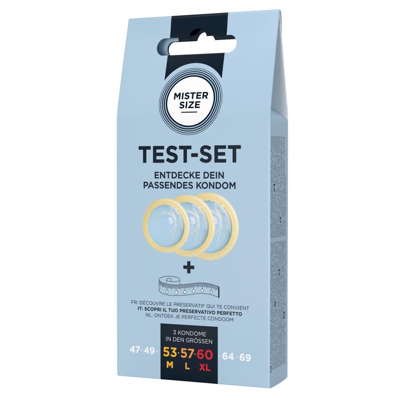 Mister Size - Test Set Condom Size 53-57-60 (M/L/Xl) 3 Condoms