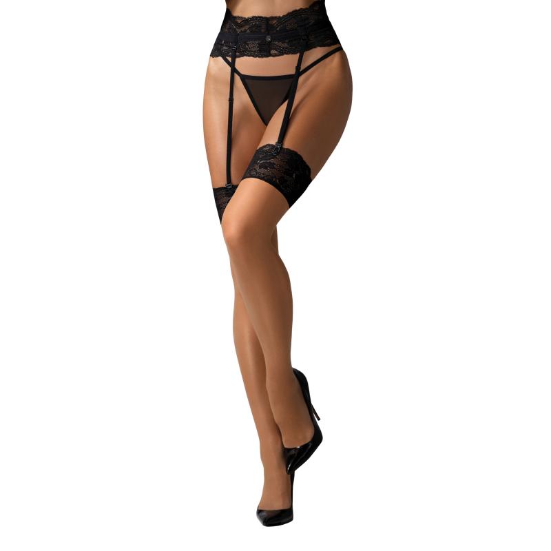 Obsessive - Nutris Stockings Black Xl/2xl