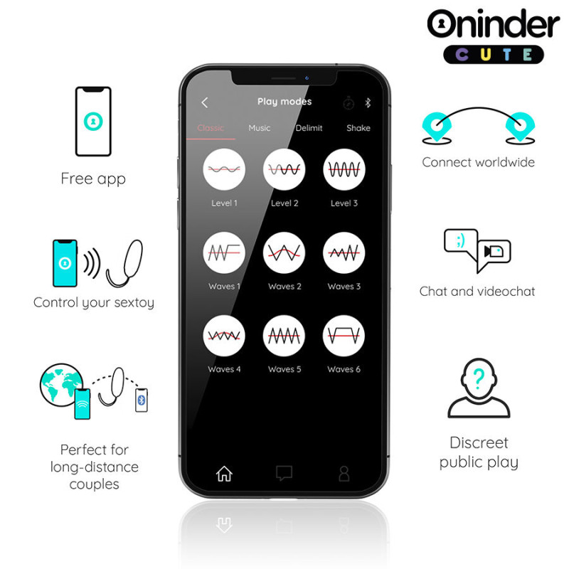 Oninder cute - love pleasure vibro-rotating silicone gem egg - free worldwide app 4