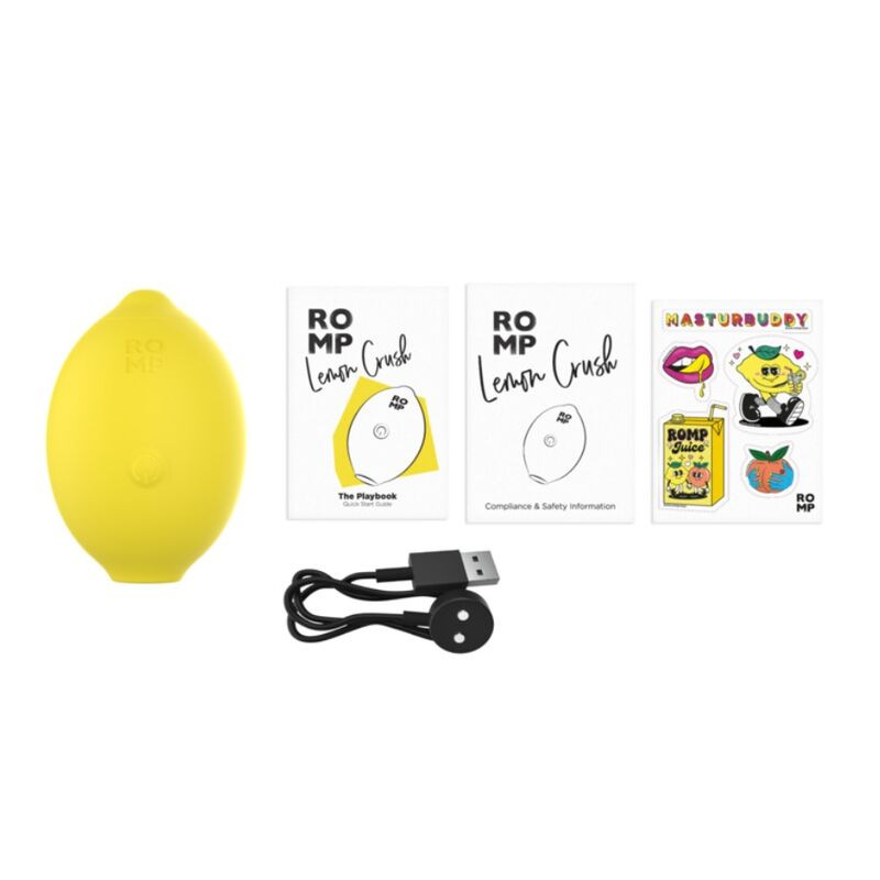 Romp - lemon crush pleasure air clitoral stimulator yellow 11