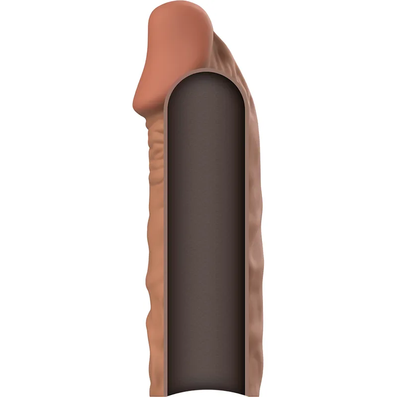 Virilxl Penis Extender Extra Comfort Sleeve V5 Brown - Návlek Na Penis