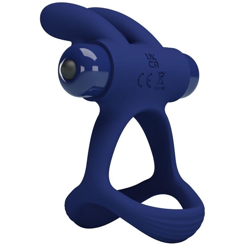 Pretty love - francisco double vibrating ring rabbit blue 3