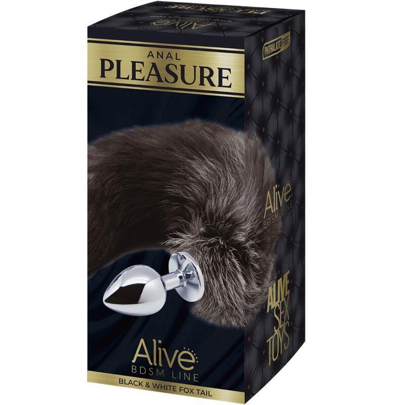 Alive - Anal Pleasure Plug Metal Fox Tail Size L