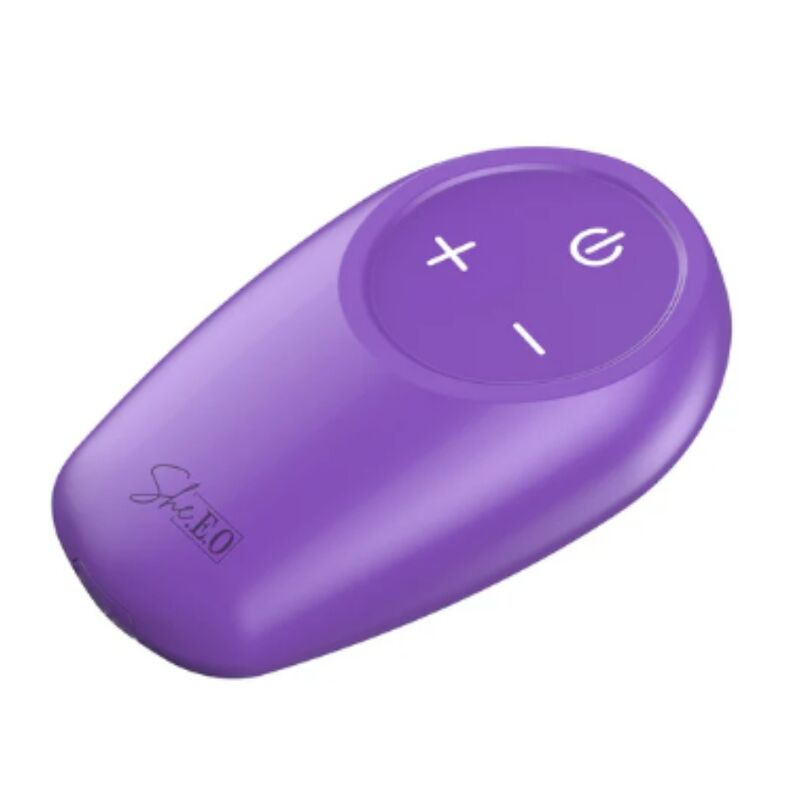 She.e.o - rotating vibrating anal stimulator with remote control - purple 5