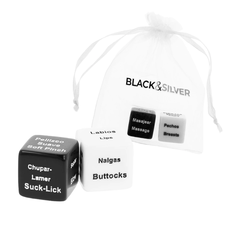 Black&silver - dice for couples es/en 3