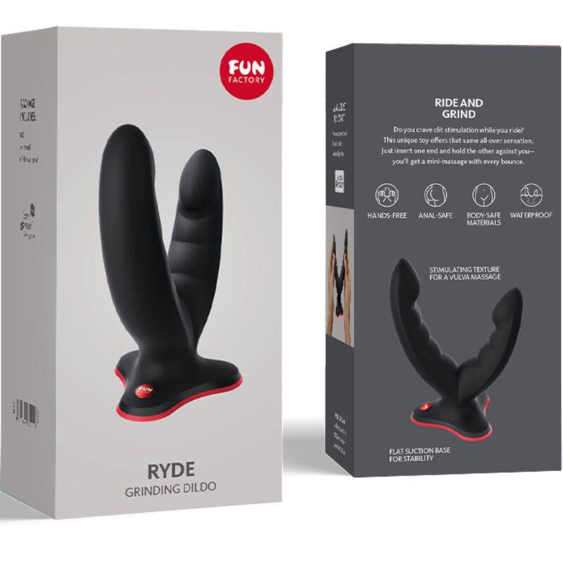 Fun Factory - Ryde Double Dildo & Massager Black 4
