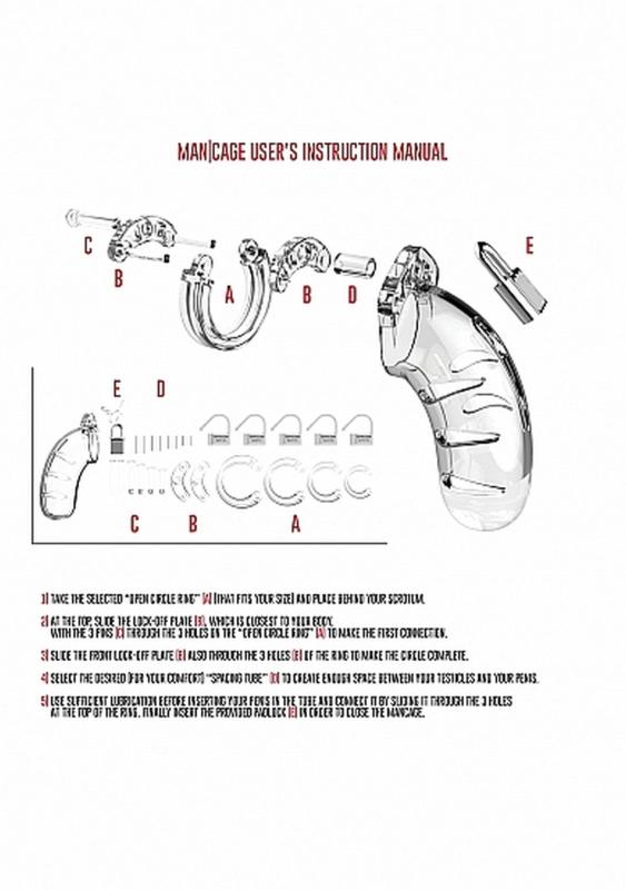 Man Cage 06 Transparent - Klietka Na Penis