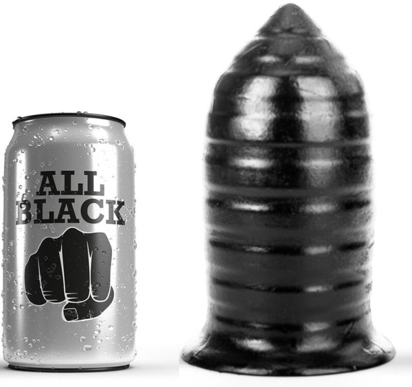 All black - anal plug 16 cm