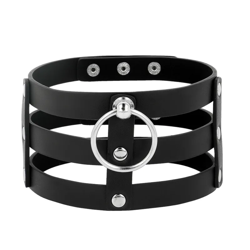 Coquette Hand Crafted Choker Vegan Leather  - Fetish 3