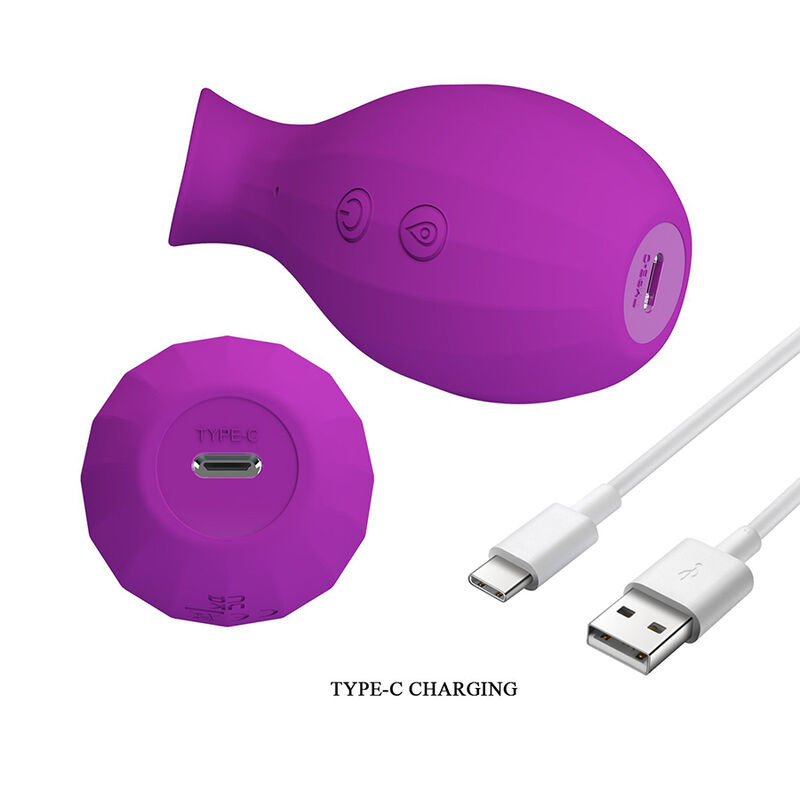 Pretty love - magic bottle rechargeable clitoral suction stimulator purple 8