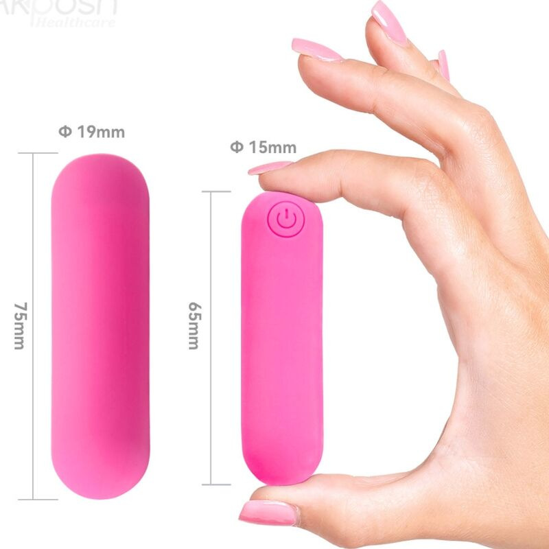 Armony - splash haha vibrator bullet silicone 10 vibrations 75 x 19 cm pink 3