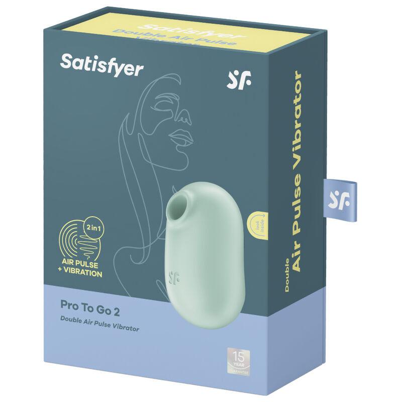 Satisfyer Pro To Go 2 Double Air Pulse Stimulator & Vibrator - Beige 4
