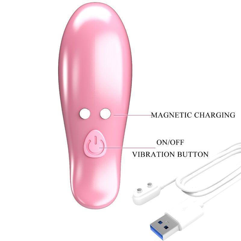 Pretty Love - Leaf Vibrating Nipple Clamps Pink 6