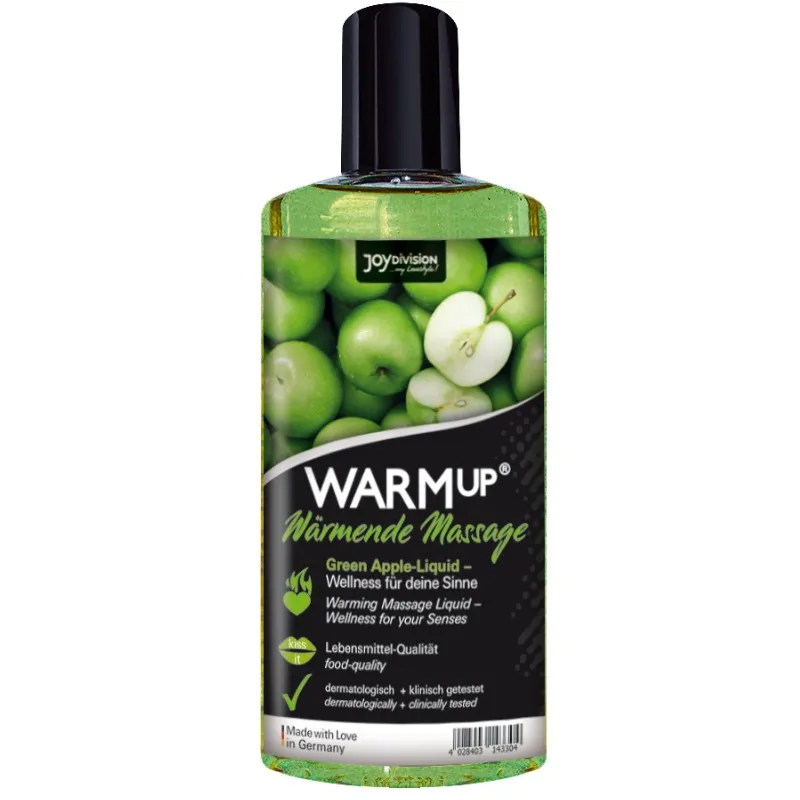 Aquaglide - Warmup Green Apple Massage Oil - 150 Ml