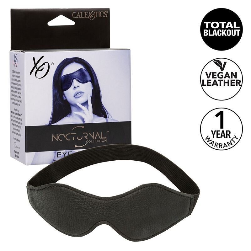 Calexotics - nocturnal eye mask pvc leather black