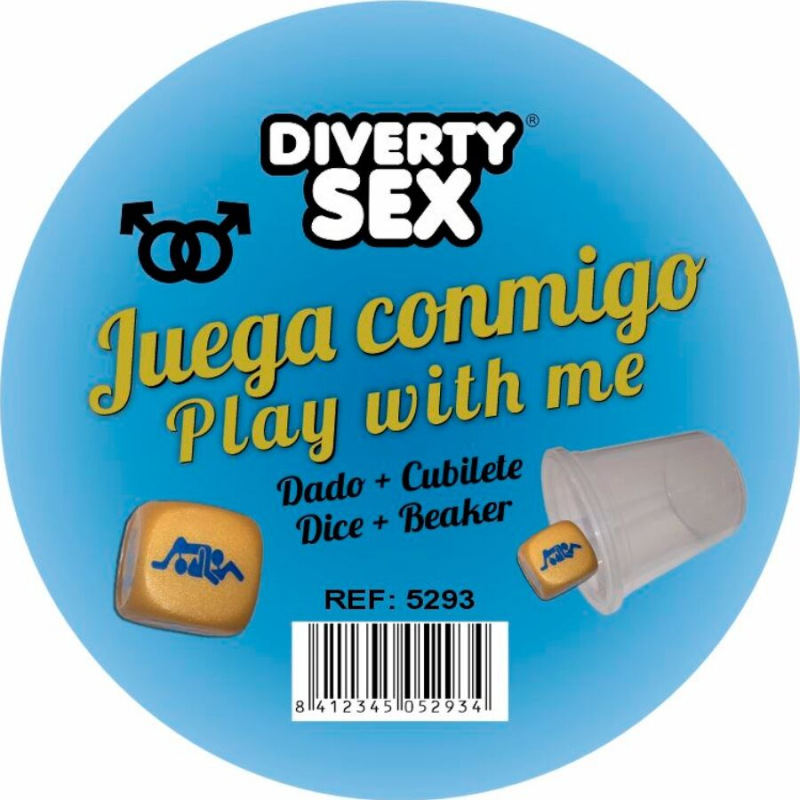 Diablo picante - golden hard dice with men positions and cube