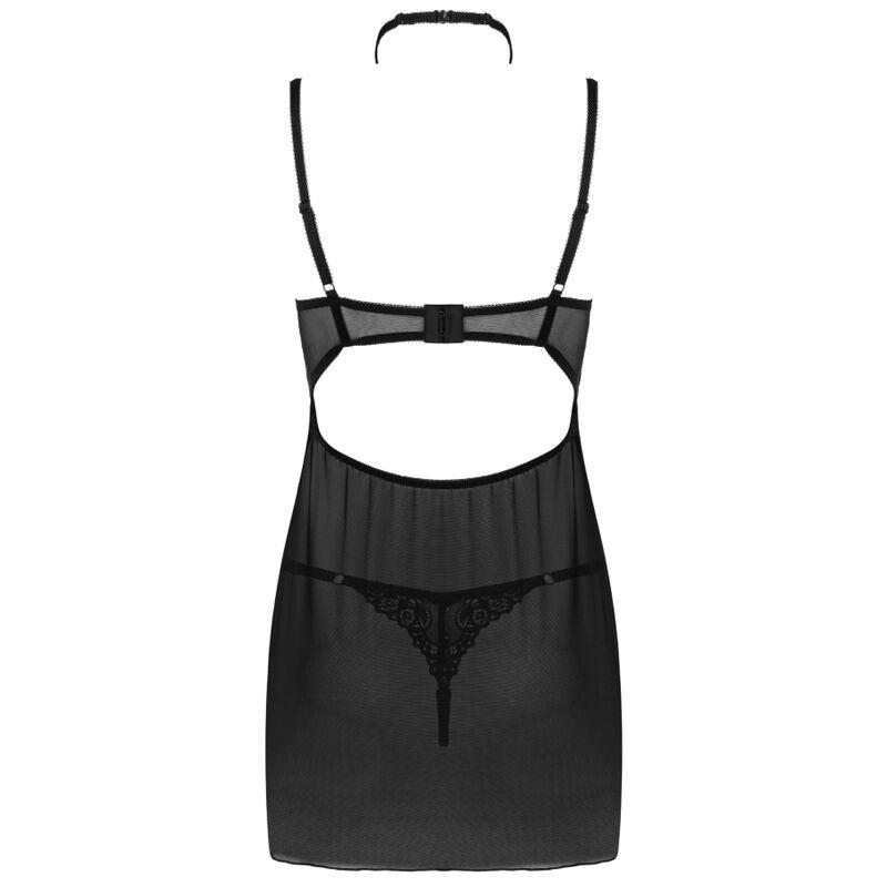 Livco Corsetti Fashion - Binella Set Babydoll + Thong Black 3