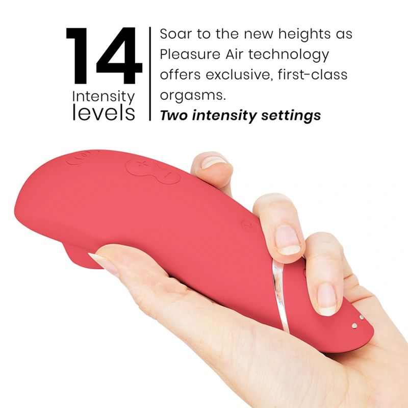 Womanizer - premium 2 clitoral stimulator raspberry 4