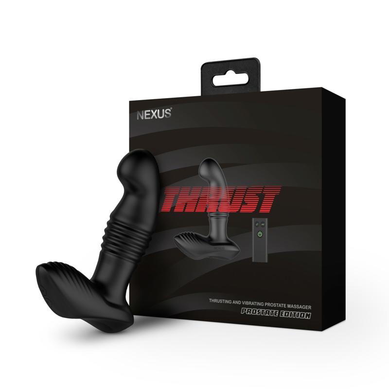 Nexus - Thrust Remote Control Thrusting Prostate Massager Black - Masér Prostaty 8