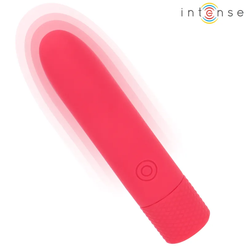 Intense - symone usb rechargeable vibrating bullet 8 vibrations red 10 x 2.2 cm 2