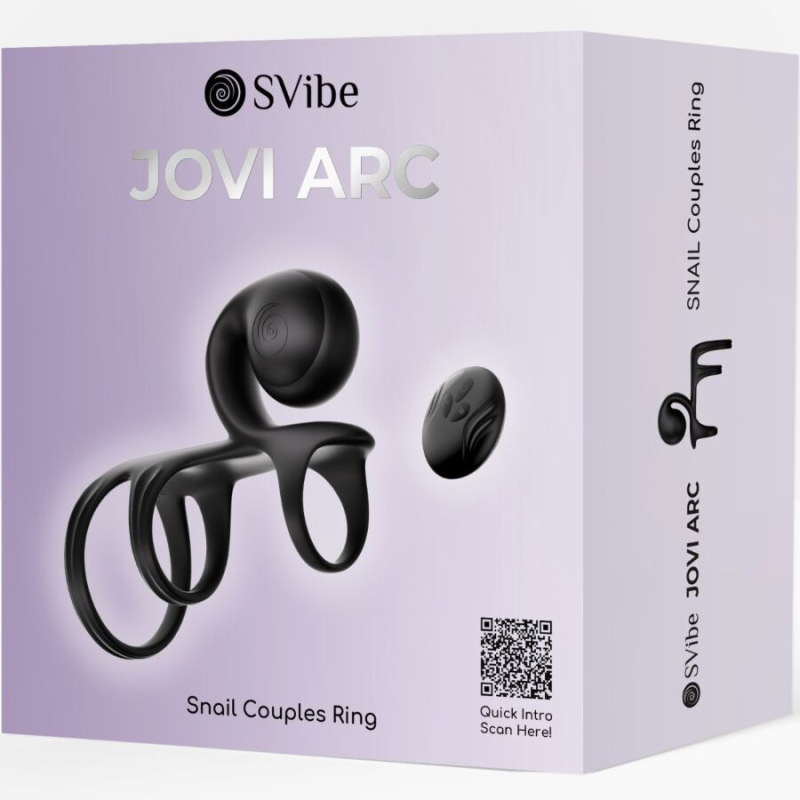 Snail vibe - jovi arc couple ring remote control black 7