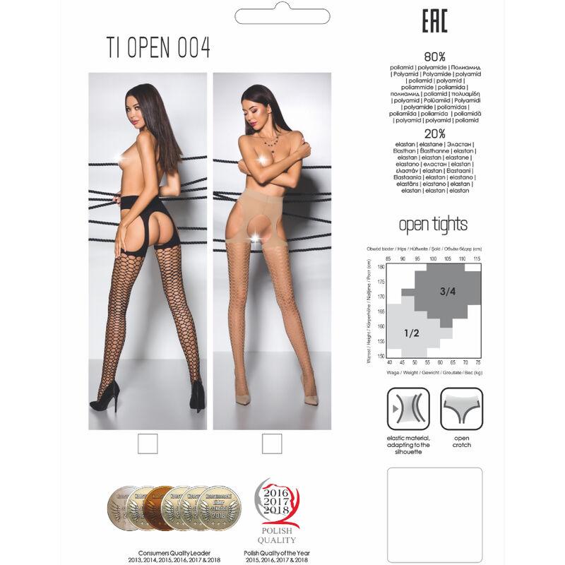 Passion - Tiopen 004 Black Tights 1/2 40 Den 4