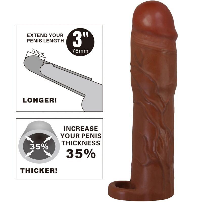 Pretty love - gerd penis sleeve with 7.6 cm extension mulatto 6