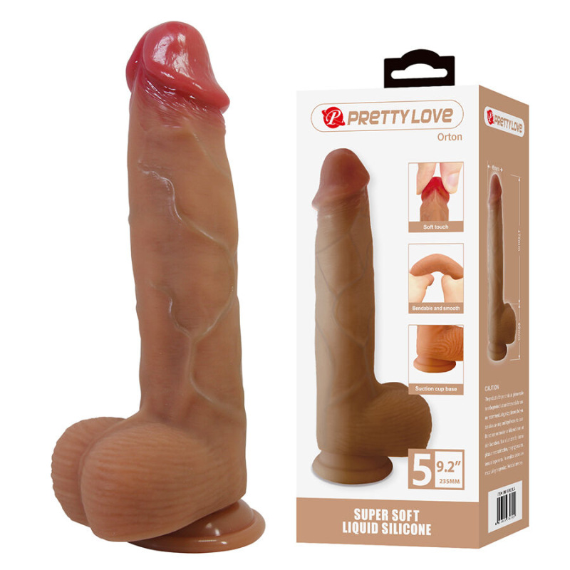 Pretty love - orton realistic dildo with suction cup 23.5 cm -Ø- 4.9 cm 7