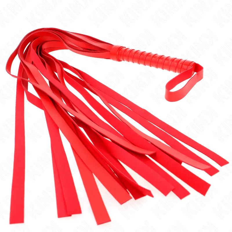 Kink - Red Short Handle Long Tail Whip 70 Cm