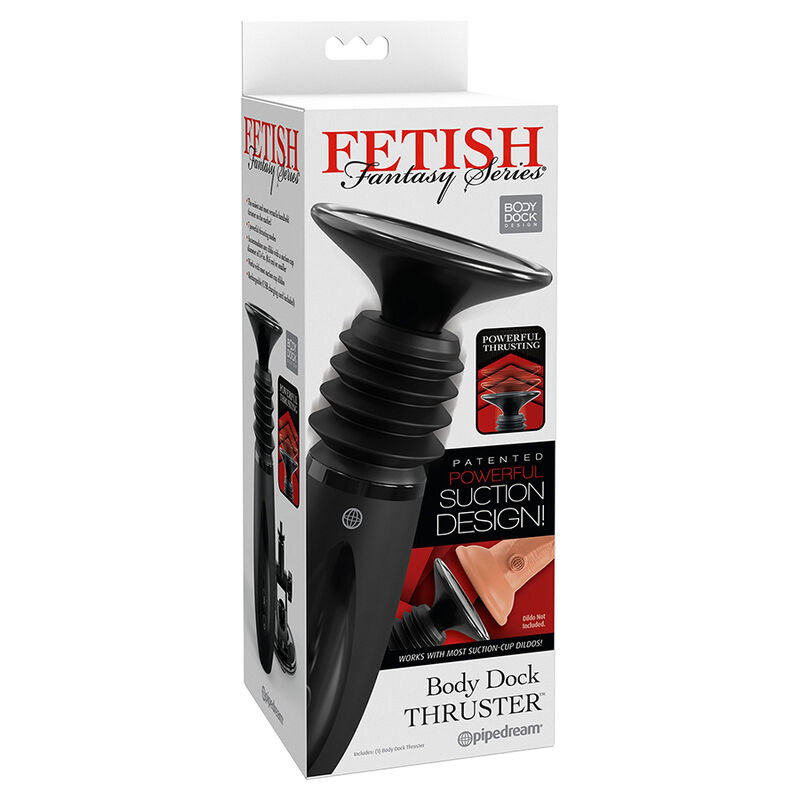 Fetish fantasy series - body dock thruster dildo clamp with 7 push modes black