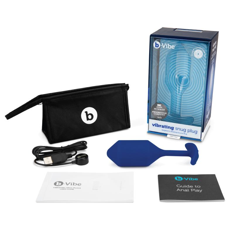 B-Vibe - Vibrating Snug Plug Xl Navy 5