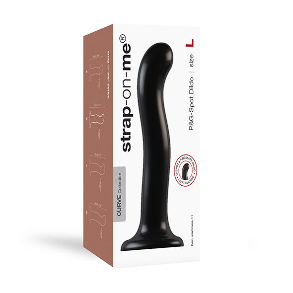 Strap-On-Me - G And P Spot Stimulation Dildo L Black