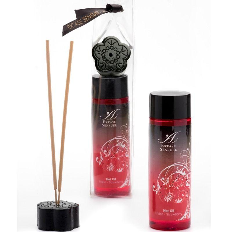 Extase Sensuel Hot Oil Strawberry 100ml 1
