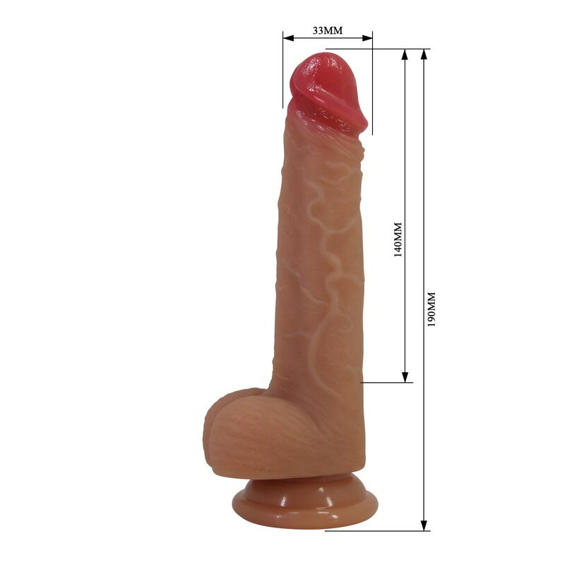 Pretty love - jovita realistic silicone dildo with suction cup 19 cm Ø 4.5 cm 7
