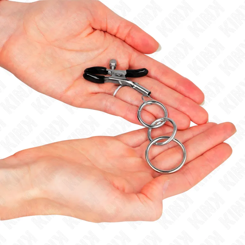 Kink - 3 O-Ring Nipple Clamp 6 Cm