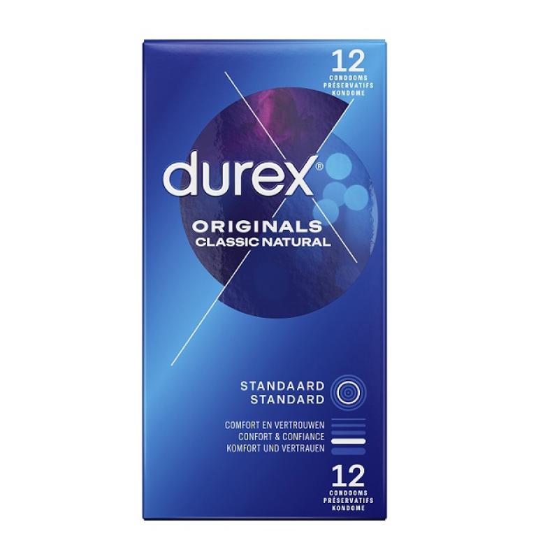 Durex - Originals Classic Natural Condoms 12 Pcs